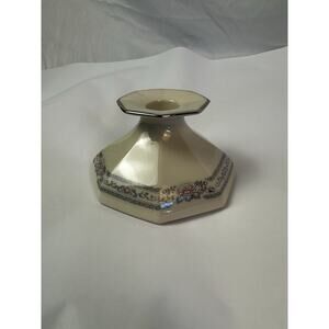 LENOX CHARLESTON 1 CANDLE STICK HOLDER 2 1/2" Platinum Trim